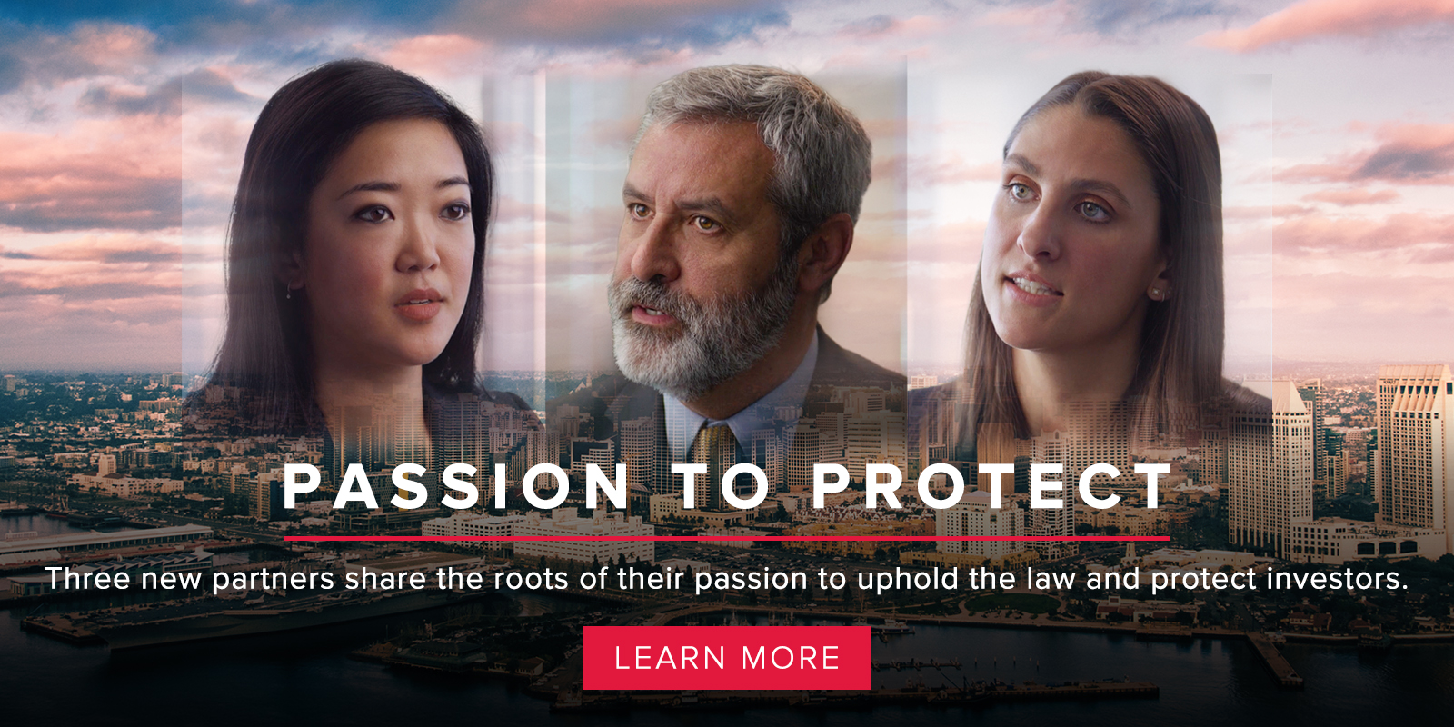 Three new partners share the roots of their passion to uphold laws and protect investors.
