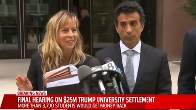 Robbins Geller's Trump University Litigation Team Talks to Fox 5 on Courthouse Steps