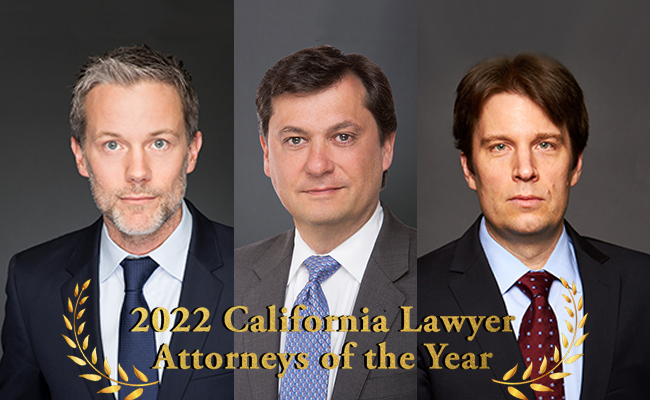 The Daily Journal Honors Three Robbins Geller Litigators as California Lawyers of the Year