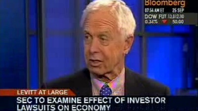 Former SEC Chairman Arthur Levitt Says Investor Lawsuits an Important Check on Corporate Misdeeds in a Recent Interview with Bloomberg’s Carol Massar