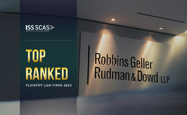 Robbins Geller Ranked Top Securities Law Firm for the Third Year in a Row by Institutional Shareholder Services