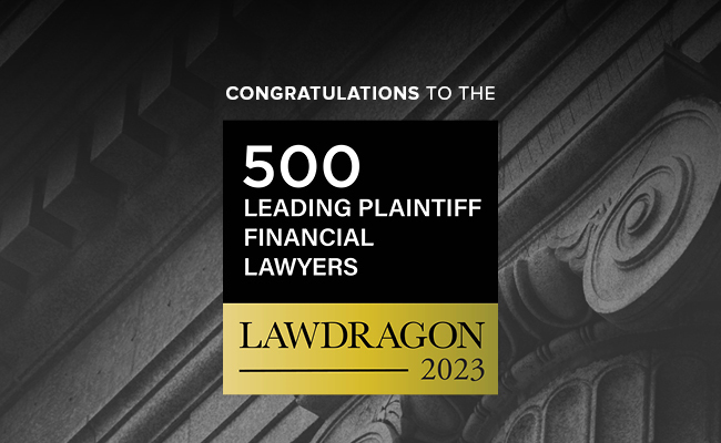 42 Robbins Geller Attorneys Honored as Leading Plaintiff Financial Lawyers by Lawdragon