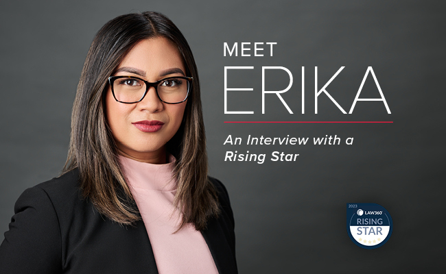 Partner Erika Oliver Named 2023 “Rising Star” by Law360