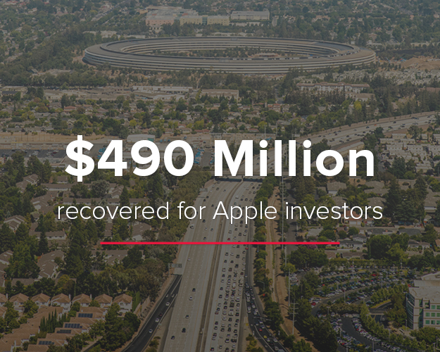 Robbins Geller Secures $490 Million Securities Fraud Recovery from Apple