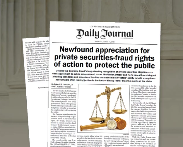 Newfound appreciation for private securities-fraud rights of action to protect the public