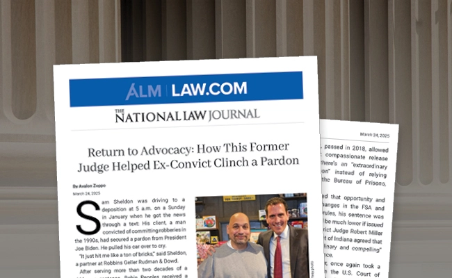 Return to Advocacy: How This Former Judge Helped Ex-Convict Clinch a Pardon